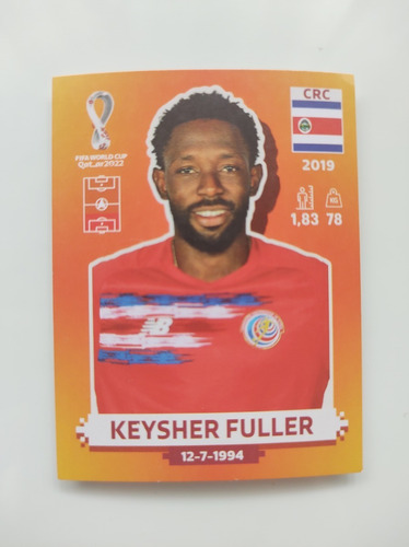 Figuritas Qatar 2022 - Keysher Fuller - Costa Rica 7