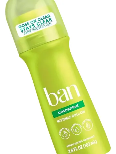 Ban Desodorante Anti Transpirante Roll On Unscented 103ml 3c