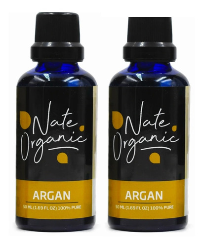 2x1 Aceite Esencial Argán 100%puro Natural 50ml Nate Organic