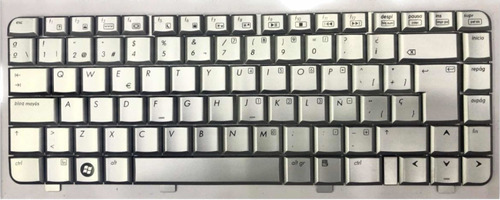 Teclado Para Laptop Hp Gris Plata H700s-s