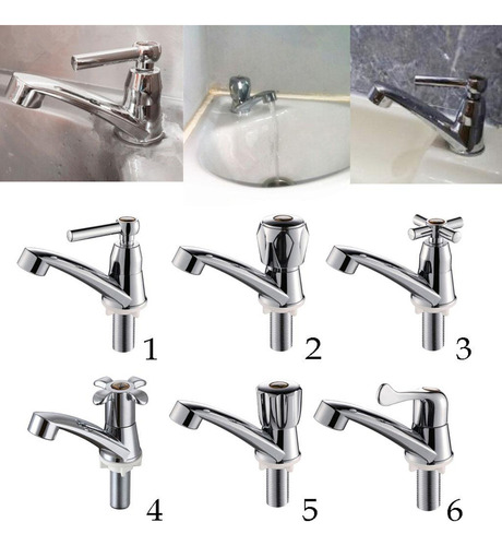 Grifo Monomando Para Lavabo De Cocina, Grifo Con Una Manija