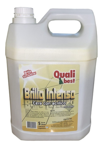 Cera Acrilica Brillo Intenso X 5 Lts Qualibest