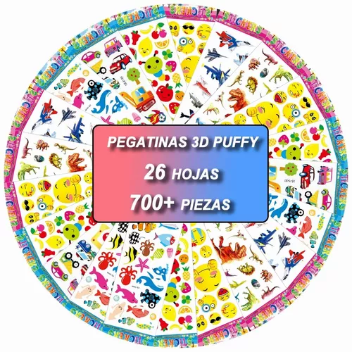 Pegatinas Para Niños 3d Puffy Kid Stickers 20 Hojas