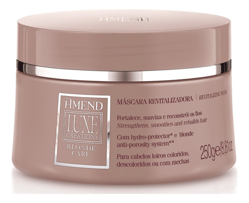 Kit Amend Luxe Creations Blonde Care Sh +cd 250ml +mask 250g