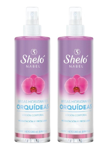 2 Pack Loción Brisas Hidratantes De Orquídeas Shelo