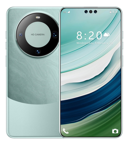 Edición Especial Smartphone Mate60 Pro Global Version Teléfonos Inteligentes De Pantalla Completa De 6.8 Pulgadas 8g+256gb Dual Sim Leather Back Cover