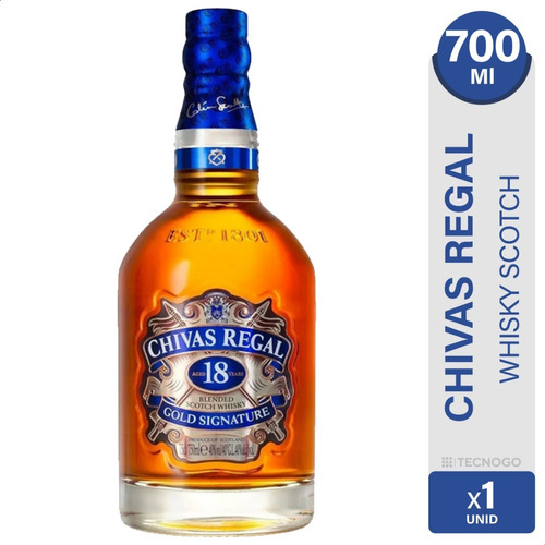 Whisky Chivas Regal 18 Años Blended - 01mercado