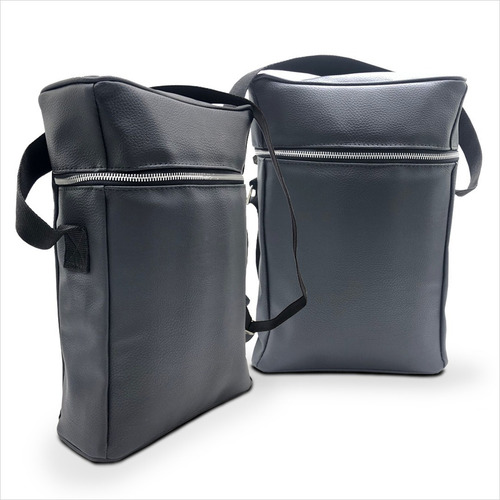 Imagen 4 de 6 de Bolso Matero Eco Cuero Porta Termo Y Mate Moderno Liso