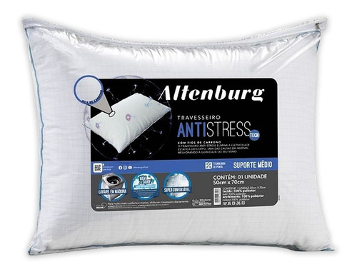 Travesseiro Altenburg Antistress Tech 50x70cm Suporte Médio
