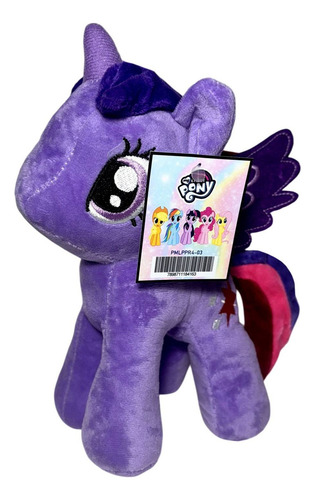 Brinquedo Boneca De Pelúcia Personagem Desenho Infantil Menina Pônei Twilight Sparkle Roxo - My Little Pony