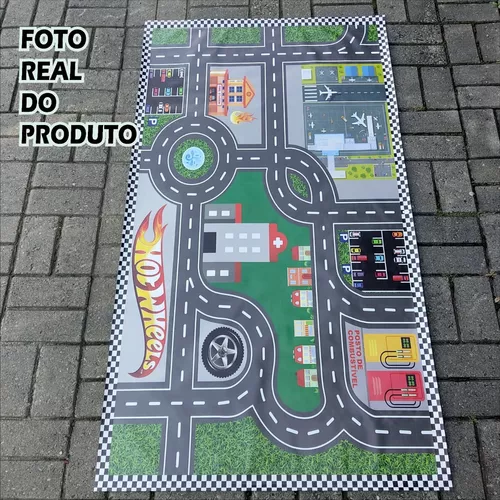 Tapete Pista Grande Cidade para Carrinhos Hot Wheels – Descrição