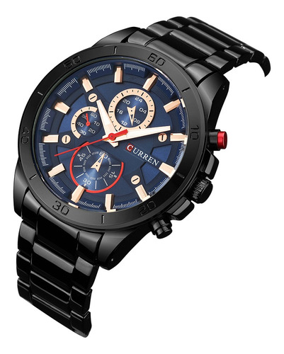 Curren 2017 Reloj Luminoso De Acero Inoxidable Para Hombre
