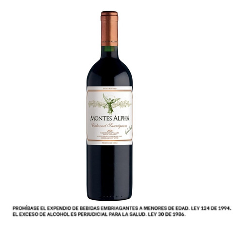 Montes Alpha Cabernet Sauvi 750 - mL a $316