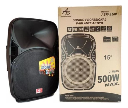 Cabina Sonido American Sound 15 Pulgadas + Base Microfono.