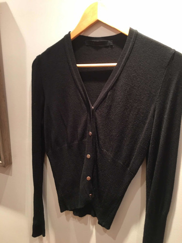 Pullover Saquito Marca Kill Color Negro Abotonado