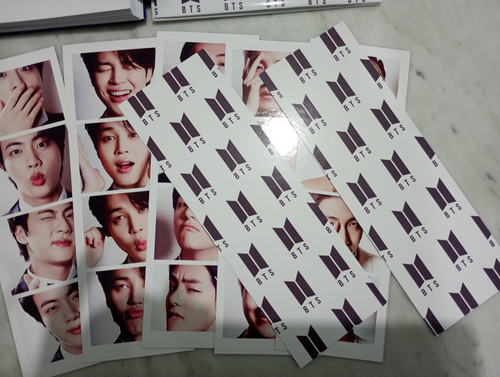 Cuaderno Inteligente De Bts K-pop Con Stickers Y Accesorios Negro