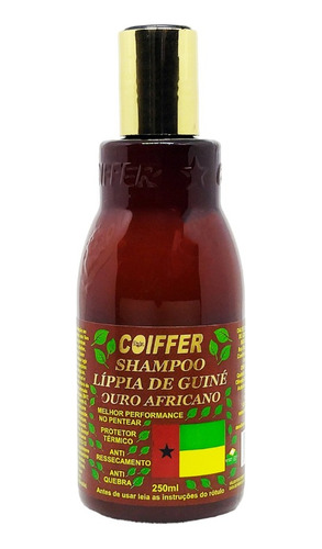 Shampoo Líppia De Guiné Ouro Africano Coiffer (250ml)