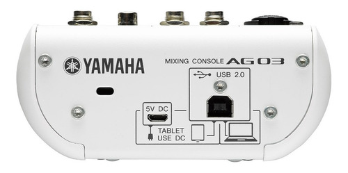 Imagen 2 de 4 de Consola Yamaha Ag03 Mixer De 3 Canales Interfaz Usb