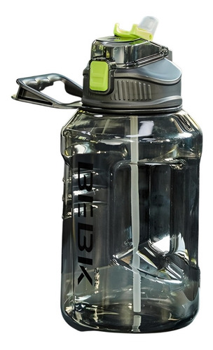 Imagen 2 de 6 de Botella De Agua Deportiva Gym Fitness + Pajita Unisex 2300ml