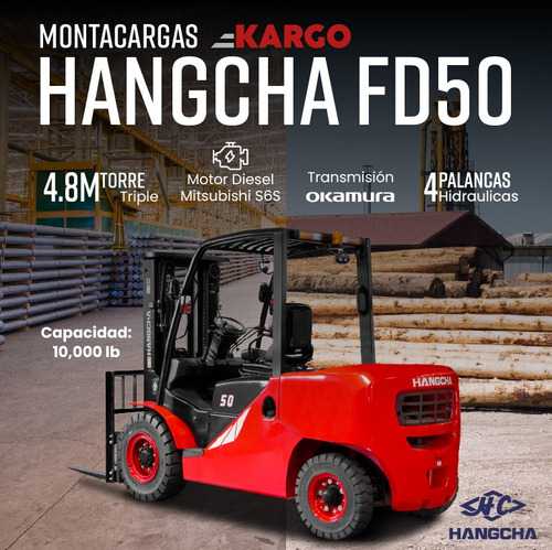 Montacargas Hangcha 10000 Lb Motor Mitsubishi S6s Diesel Cl4