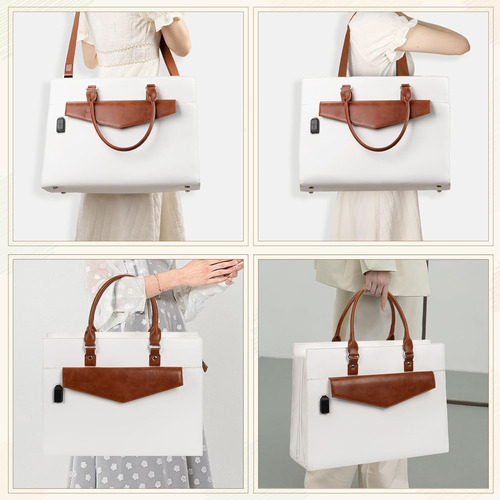 Bolsa De Mano Para Computadora Portátil Para Mujer, Bolsa Pa