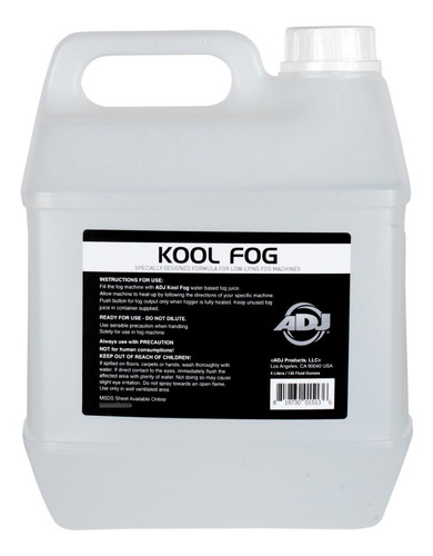 Set 2pz Galón Líquido Para Máquina De Humo Bajo Adj Kool Fog