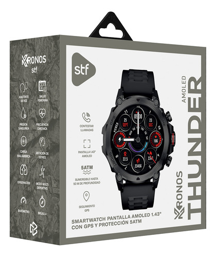 Smartwatch Reloj Inteligente Stf Kronos Thunder 1.43''