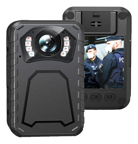 Camara Corporal Portatil Cuerpo Memoria Policia Hora