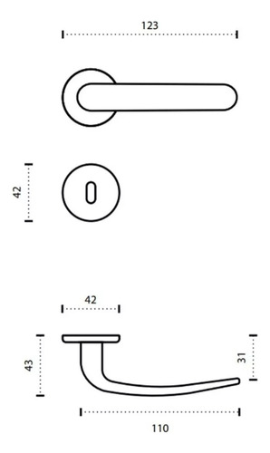 Fechadura Pepe Externa 40mm Zamac Cromado