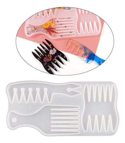 2 Molde De Silicona Para Peinar El Cabello Moldes De Peine
