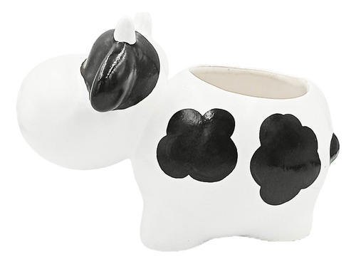 Maceta De Cerámica Maceta Decorada Esmaltada Animales Vaca