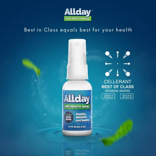 Allday Spray Bucal Seco Xilitol De Máxima Resistencia Acción