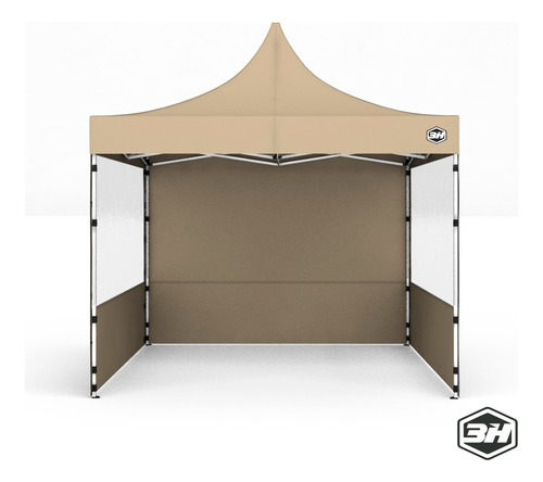 Carpa 3h Plegable  Gacebo 3x3m  Aluminio + Techo + 3paredes 