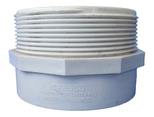 Adaptador Macho En 4'' Pvc Sanitario De Norma Cuerda Npt