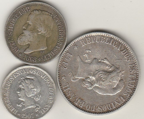 3 Moedas De Prata