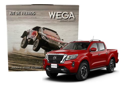 Kit 4 Filtros Wega Nissan Frontier Nacional 2018-