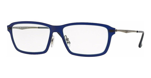 Armação Ray Ban Lightray Rb7038 5451 55 Azul Liteforce 7038