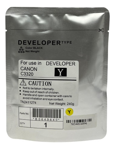 Revelador Compatível Canon C3320-3020 Gpr-53 Cyan