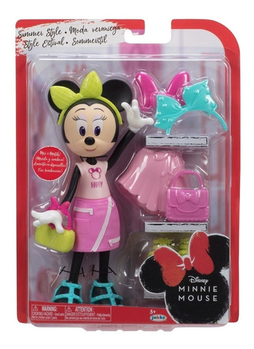 Mimi Muñeca Articulada  Minnie Mouse Value Doll Disney 25cm