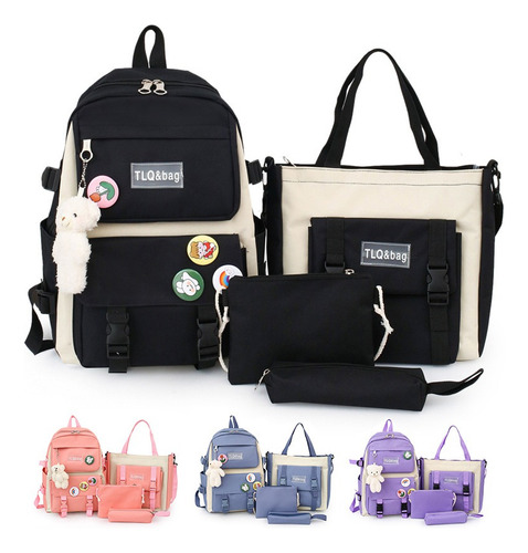 Conjunto De Bolsas De Viagem Preciosas De 4, Moda E 5 Cores