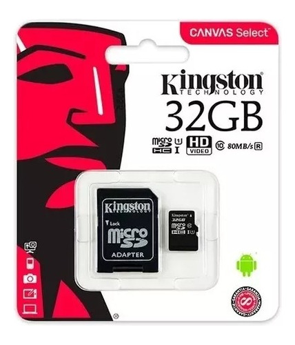 Memoria Micro Sd 32gb Kingston Clase 10 