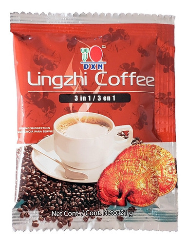 Lingzhi Coffee 3 En 1 Dxn Con Ganoderma Lucidum 20 Sobres