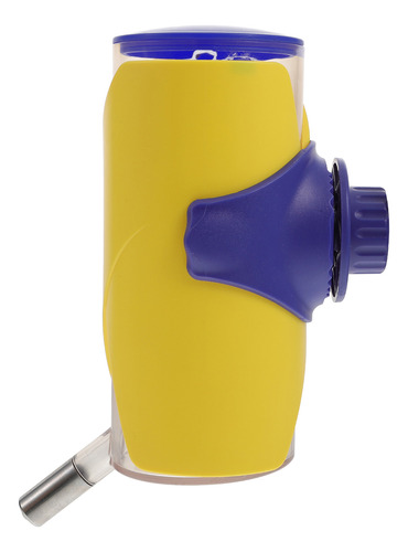 Dispensador De Agua Colgante Amarillo Para Mascotas, Fuente