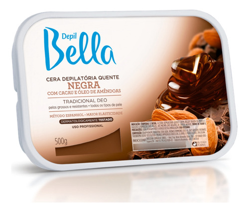 Cera Depilatória Quente Depil Bella Negra - 500g 