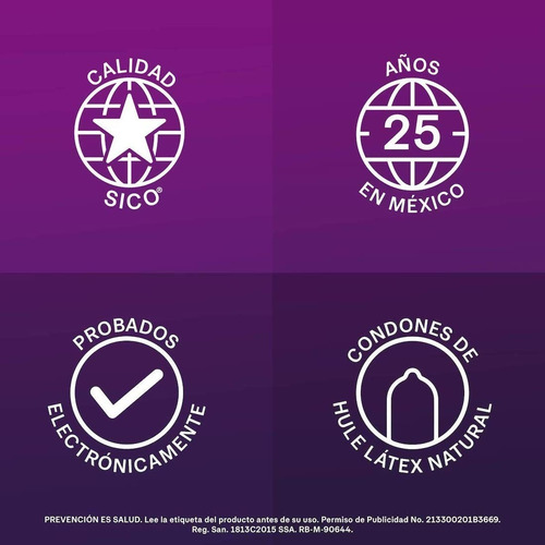 Condones Sico Clímax Mutuo Con Benzocaína Caja 3 Unidades