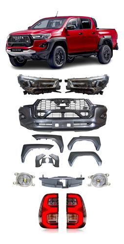 Kit Transformação Hilux Gr Sport 2021 22 2023 2024 Completo
