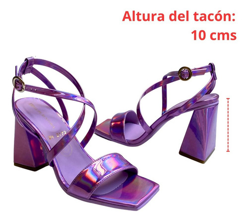 Imagen 5 de 8 de Sandalia Dama Felipe Rentería Tacón Moda