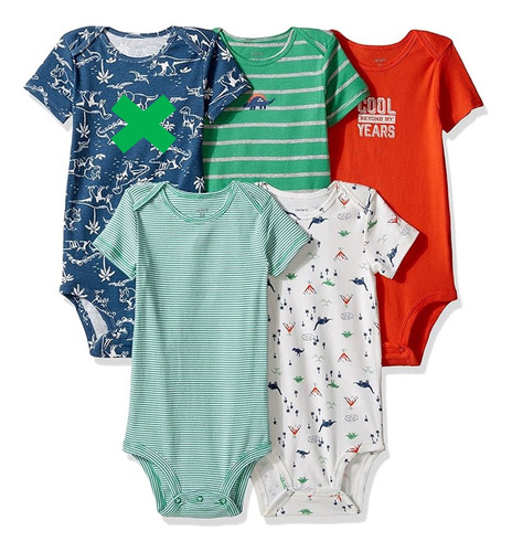 Carters Pack 4 Bodies Niño 9 Meses Estampado