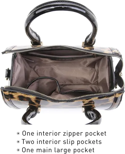 Bolso De Mano Sintético Brillante, Marca Xyz, Modelo 12345