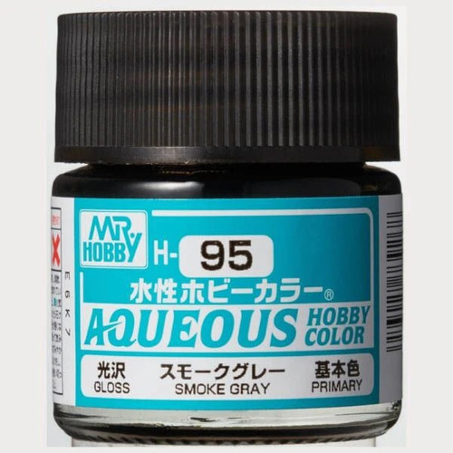 Mr Hobby Aqueous Color H95 Smoke Gray Gris Humo Modelismo